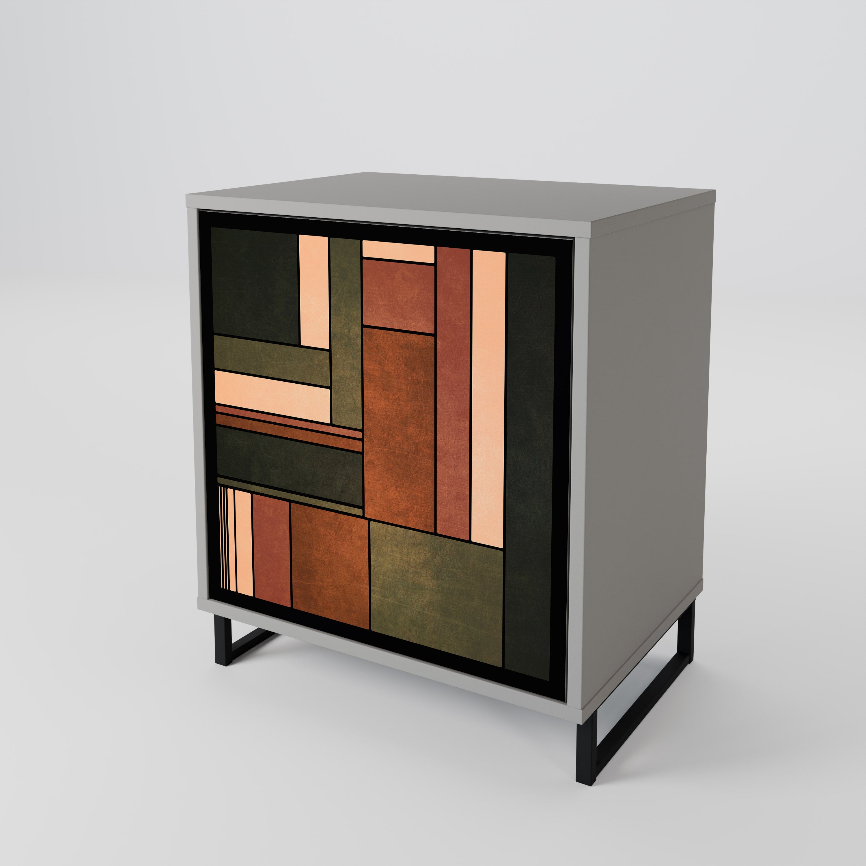 FIGURES OF NATURE Sideboard mit 1 Tür in Grau