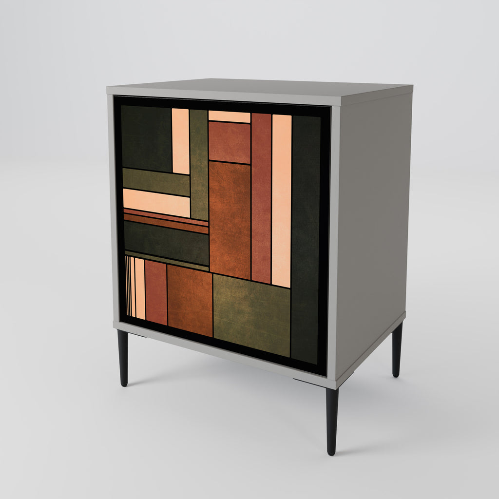 FIGURES OF NATURE Sideboard mit 1 Tür in Grau