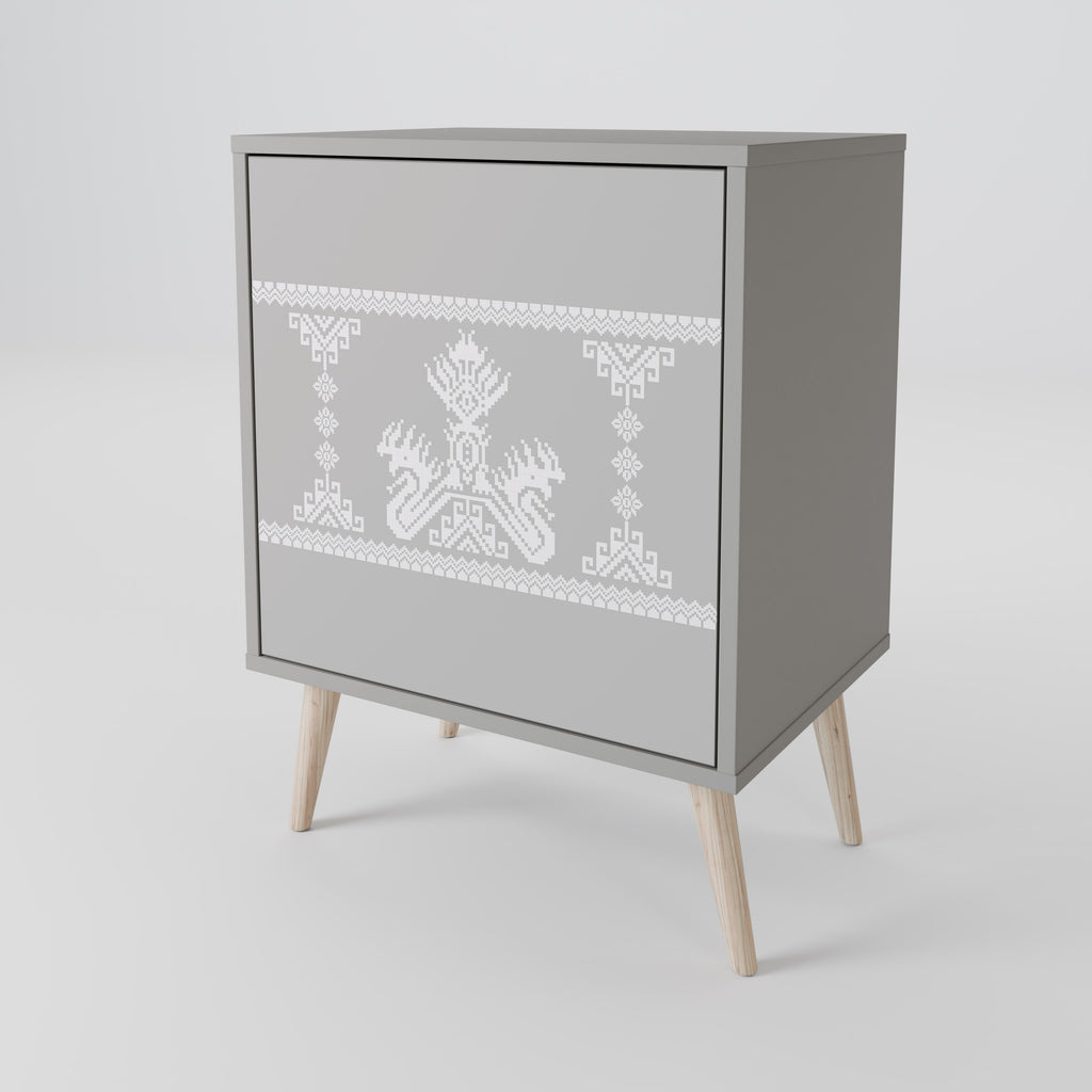 THAI GRAY Sideboard mit 1 Tür in Grau