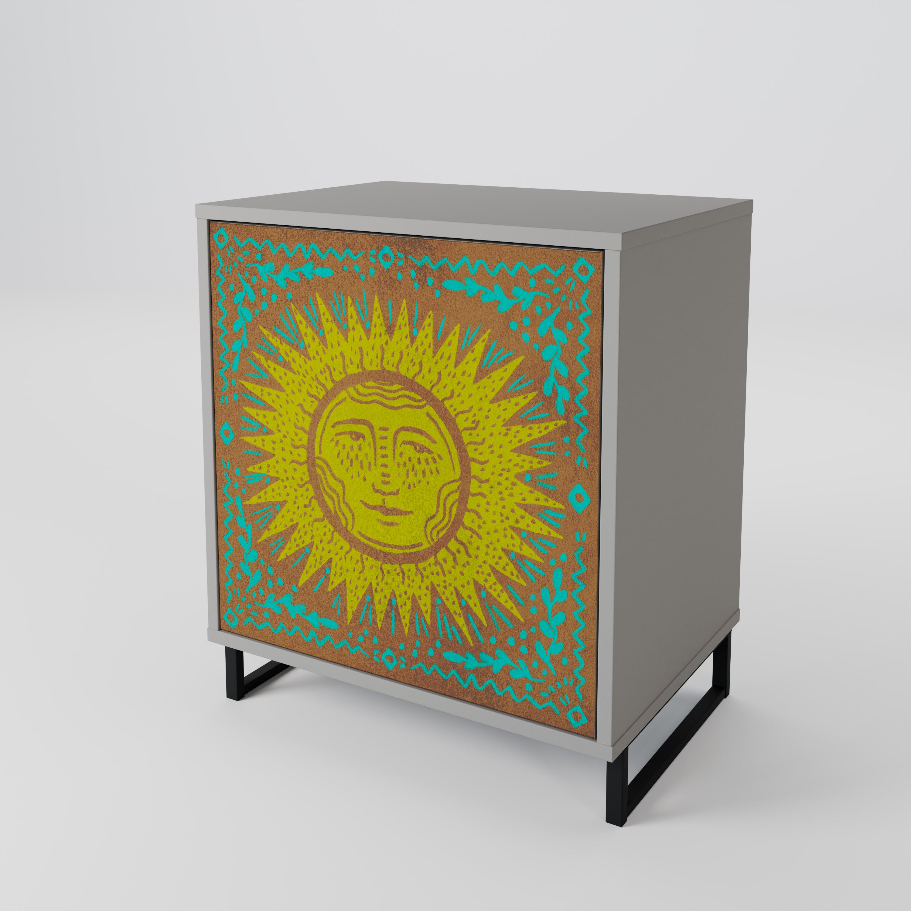 SUNSHINE EULOGY Sideboard mit 1 Tür in Grau