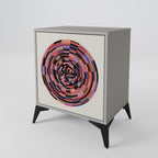 BROWN CIRCLES Sideboard mit 1 Tür in Grau