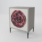 BROWN CIRCLES Sideboard mit 1 Tür in Grau