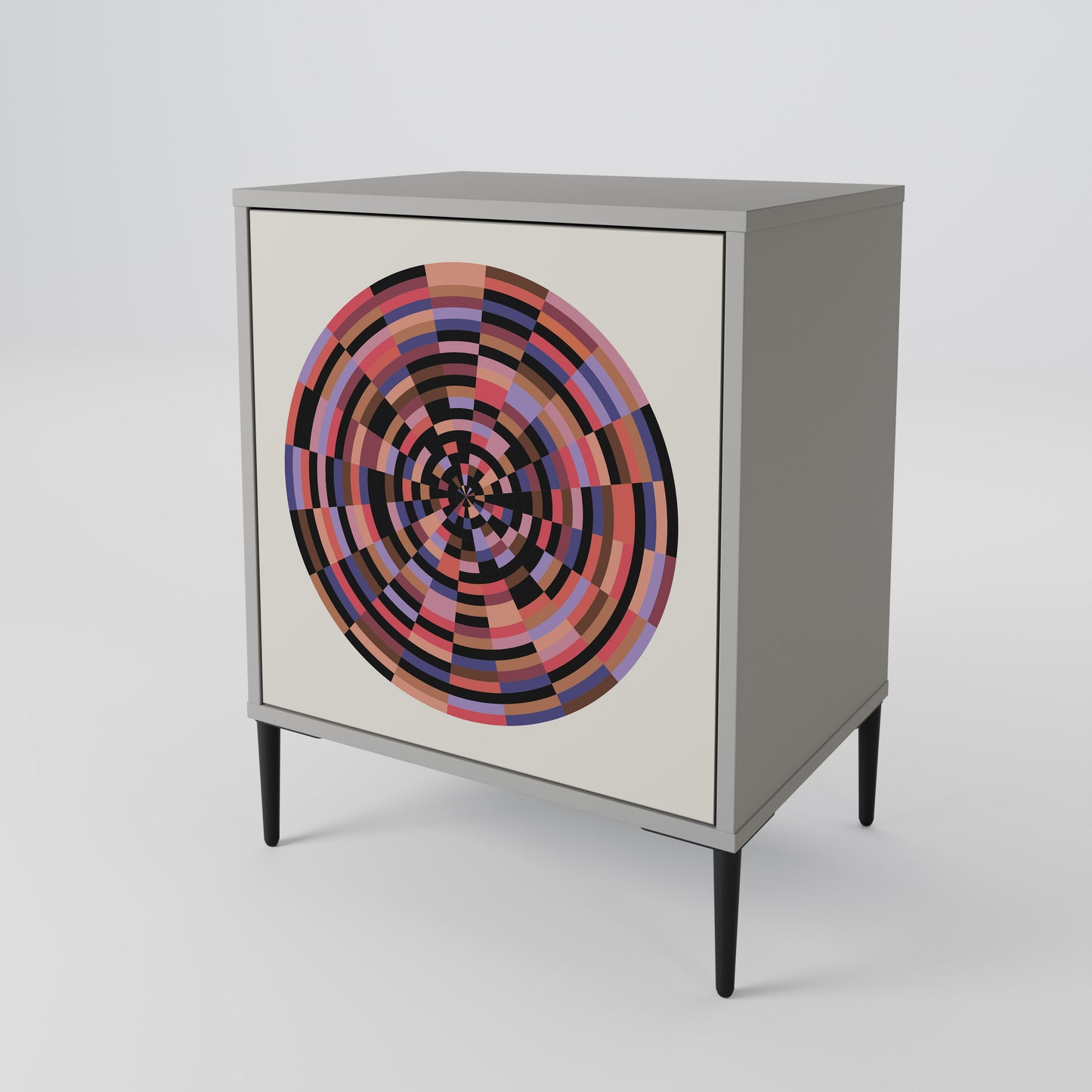 BROWN CIRCLES 1-türiges Sideboard
