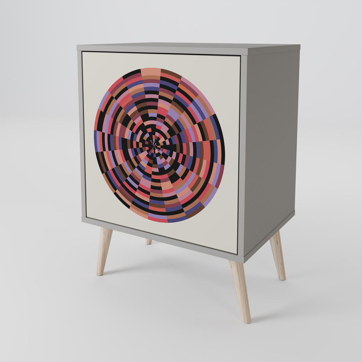 BROWN CIRCLES 1-türiges Sideboard
