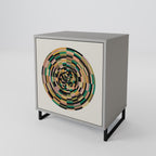 GREEN CIRCLES Sideboard mit 1 Tür in Grau