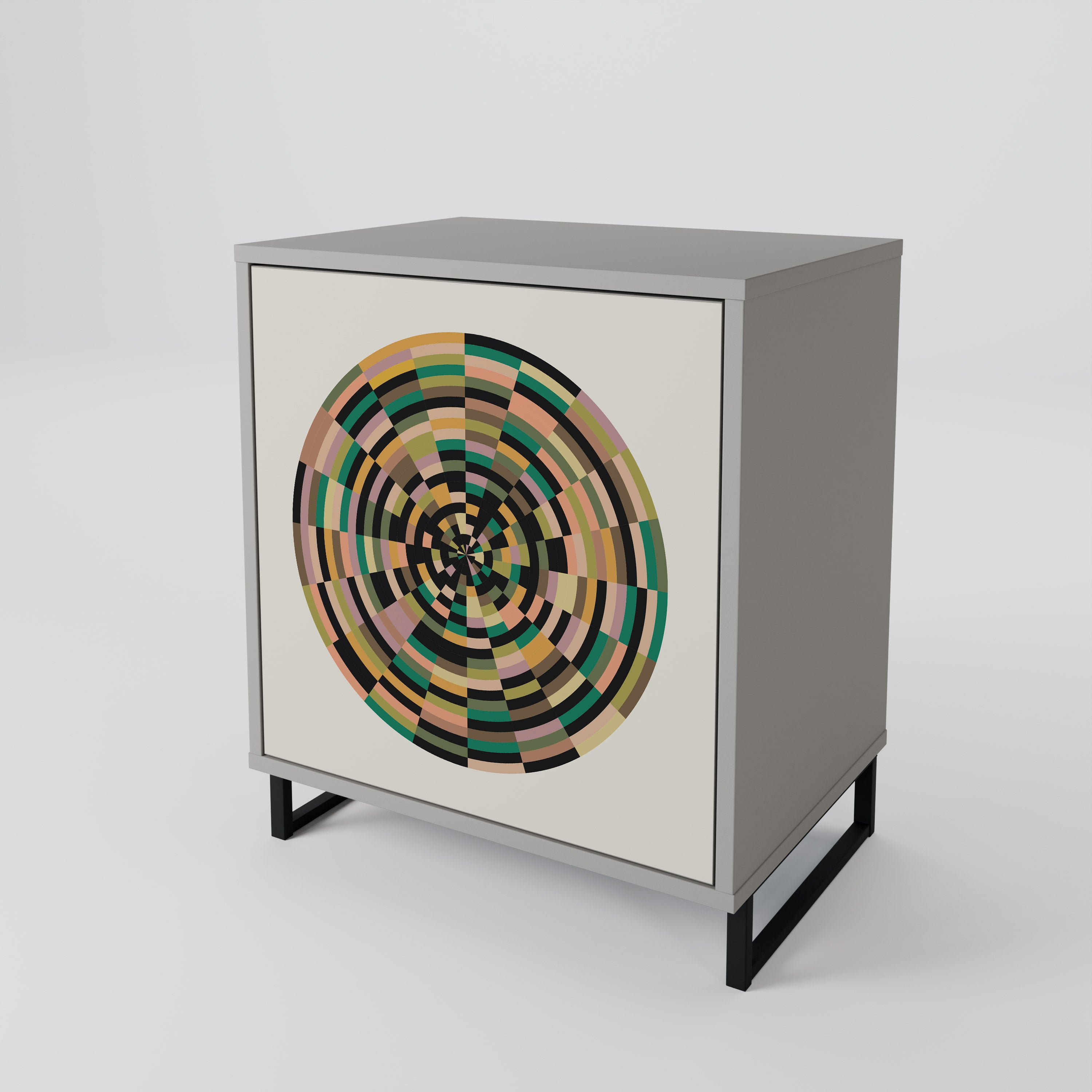 GREEN CIRCLES 1-Door Sideboard