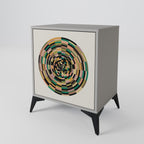 GREEN CIRCLES Sideboard mit 1 Tür in Grau