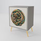 GREEN CIRCLES Sideboard mit 1 Tür in Grau