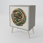 GREEN CIRCLES Sideboard mit 1 Tür in Grau