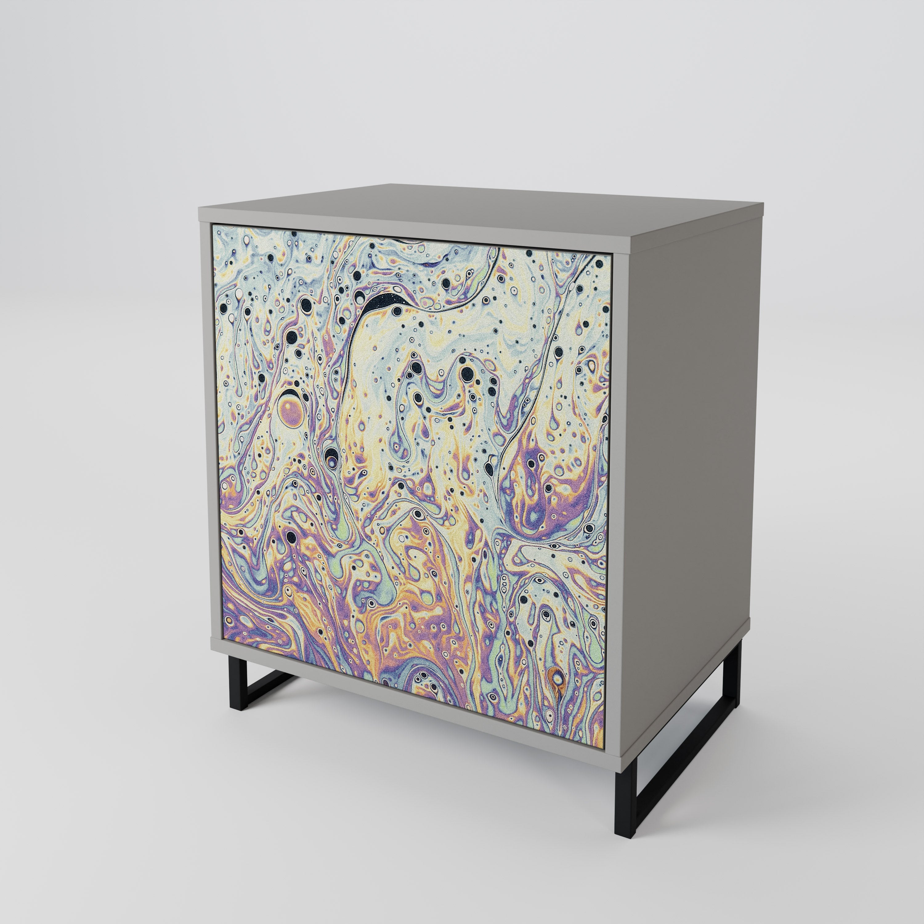 MOSAIC OF COLORS Sideboard mit 1 Tür in Grau