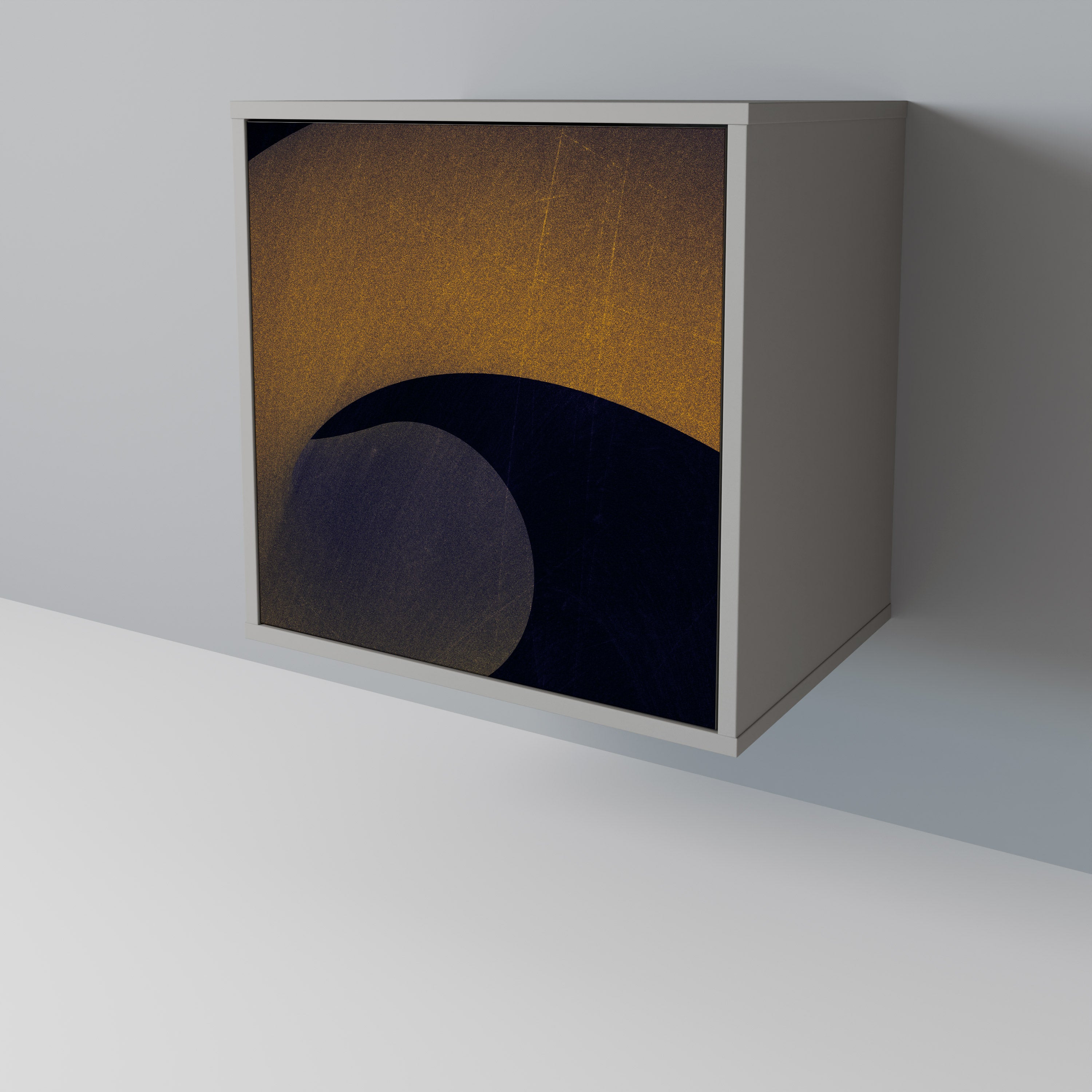 HOLLOW TIME Sideboard mit 1 Tür in Grau