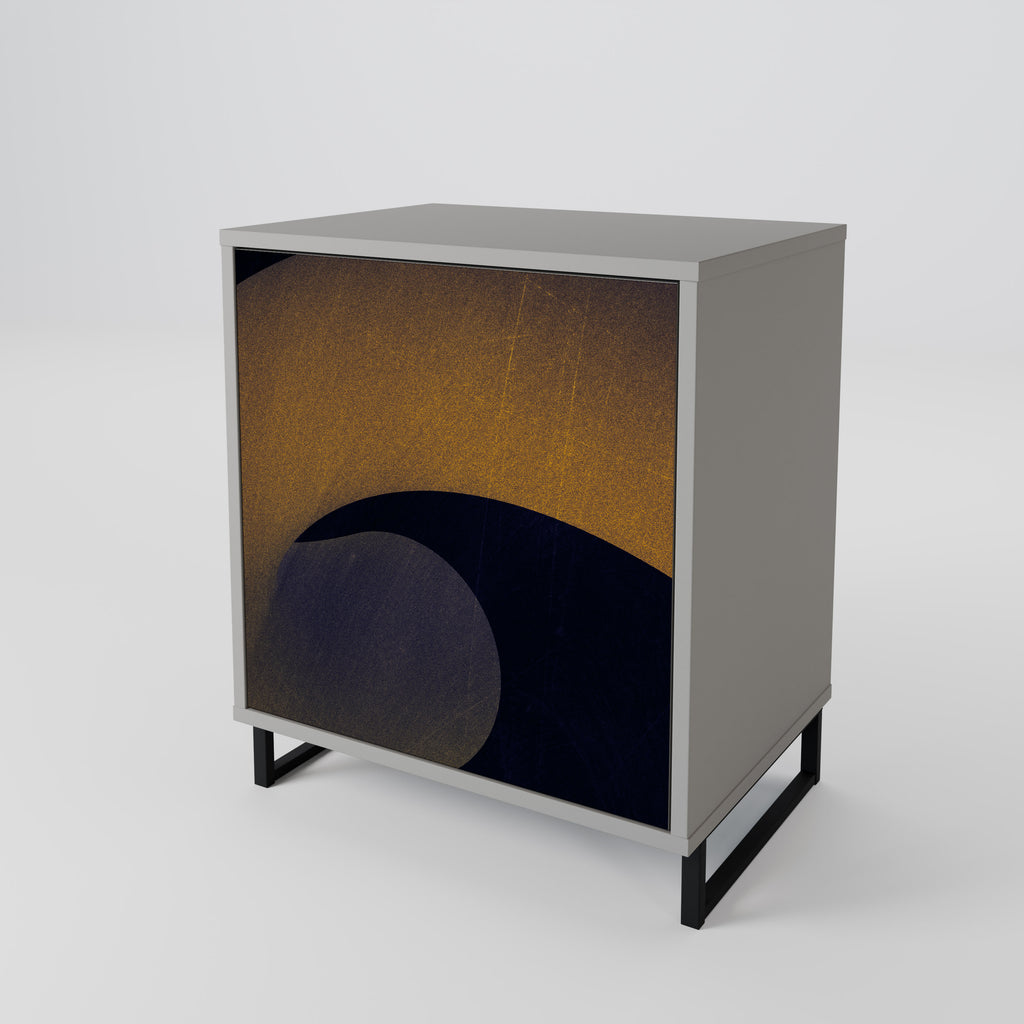 HOLLOW TIME Sideboard mit 1 Tür in Grau