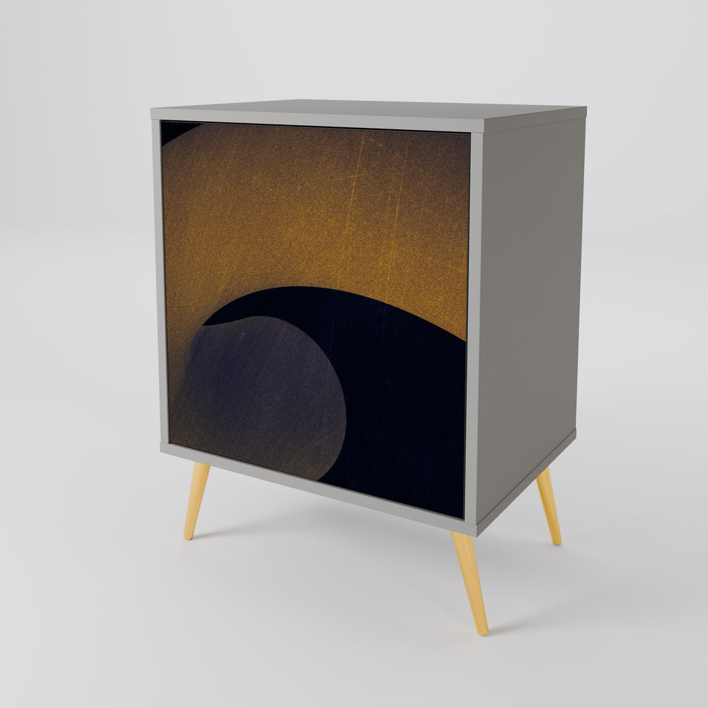 HOLLOW TIME Sideboard mit 1 Tür in Grau
