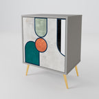 COOL STORY 1-Door Sideboard in Grey Finish