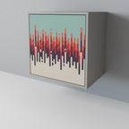 CHROMA CONTOURS Sideboard mit 1 Tür in Grau