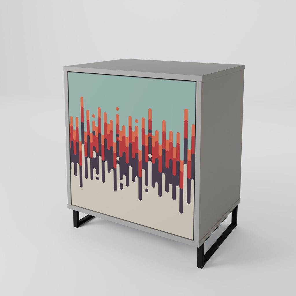 CHROMA CONTOURS Sideboard mit 1 Tür in Grau
