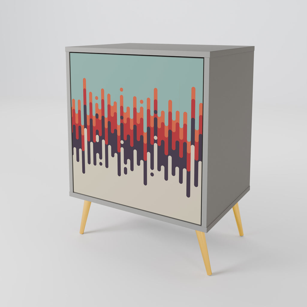 CHROMA CONTOURS Sideboard mit 1 Tür in Grau