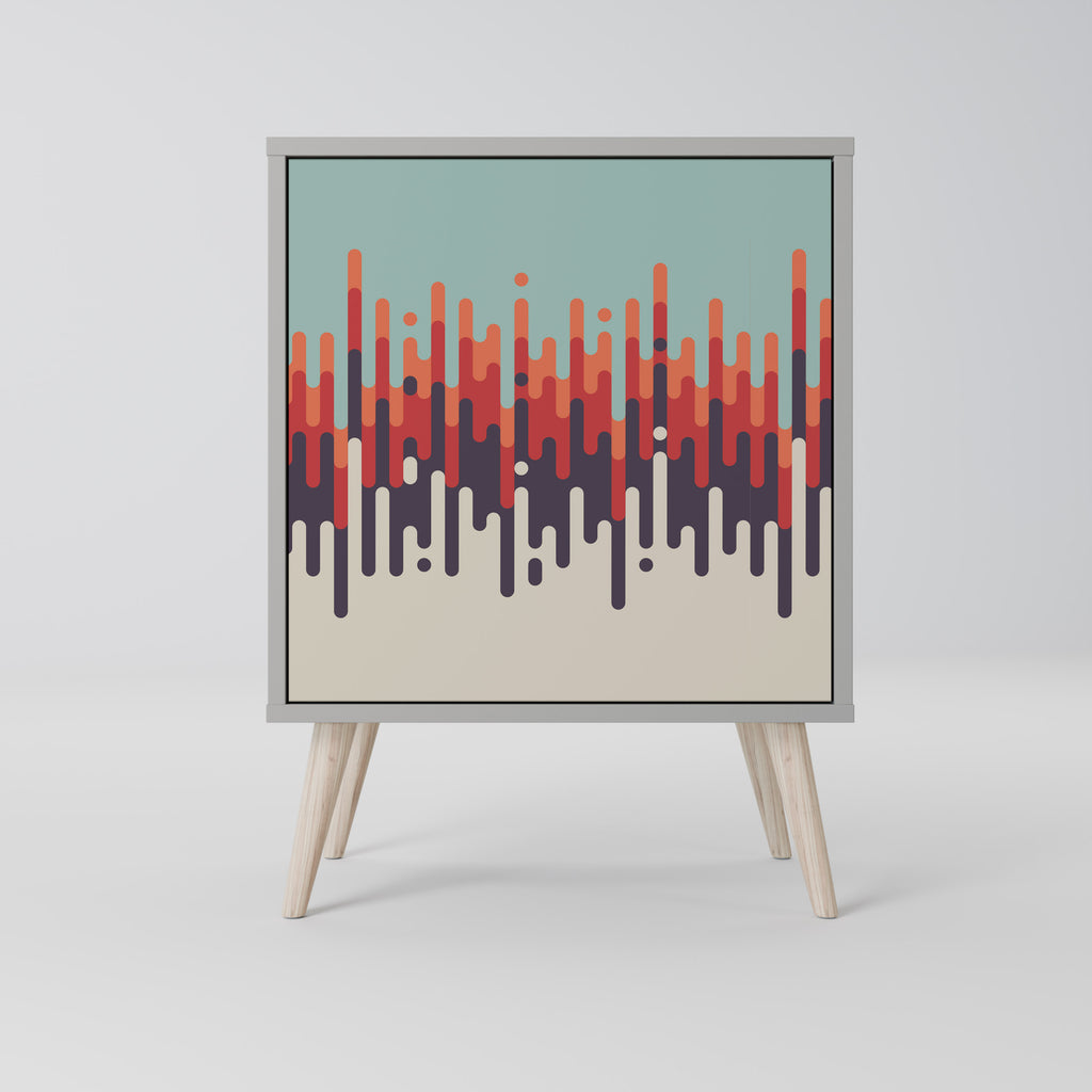 CHROMA CONTOURS Sideboard mit 1 Tür in Grau