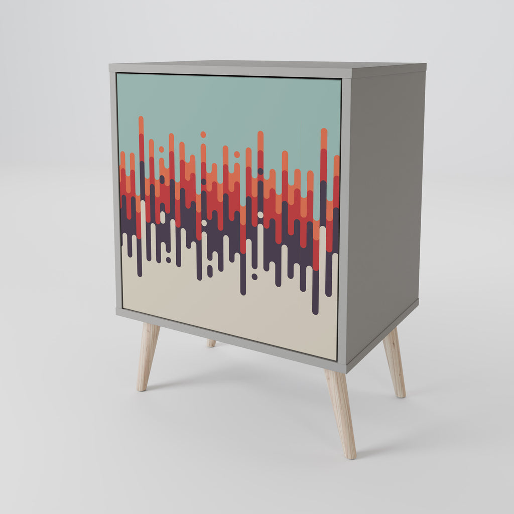 CHROMA CONTOURS Sideboard mit 1 Tür in Grau