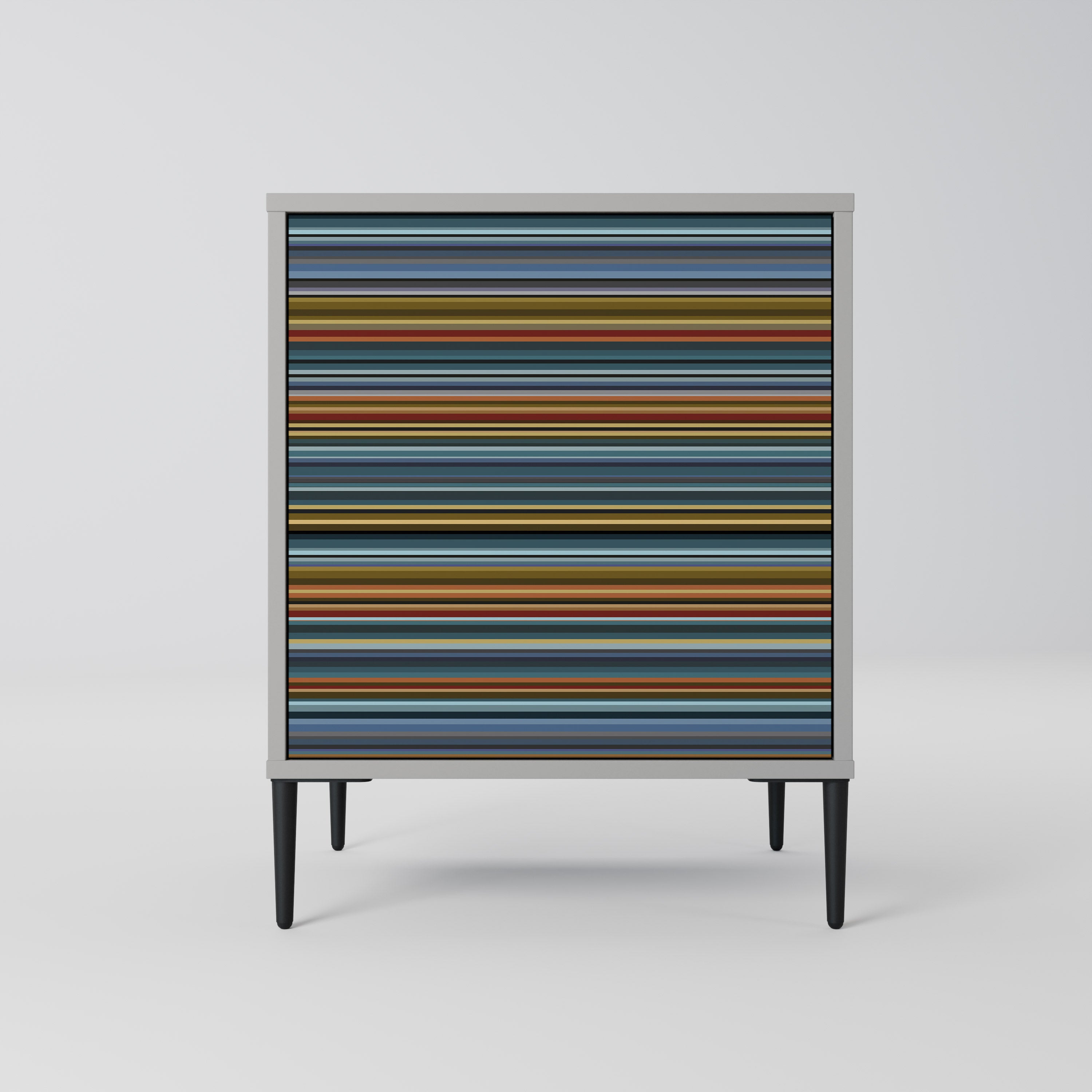 LINEOUT SPECTRUM 1-Door Sideboard in Grey Finish