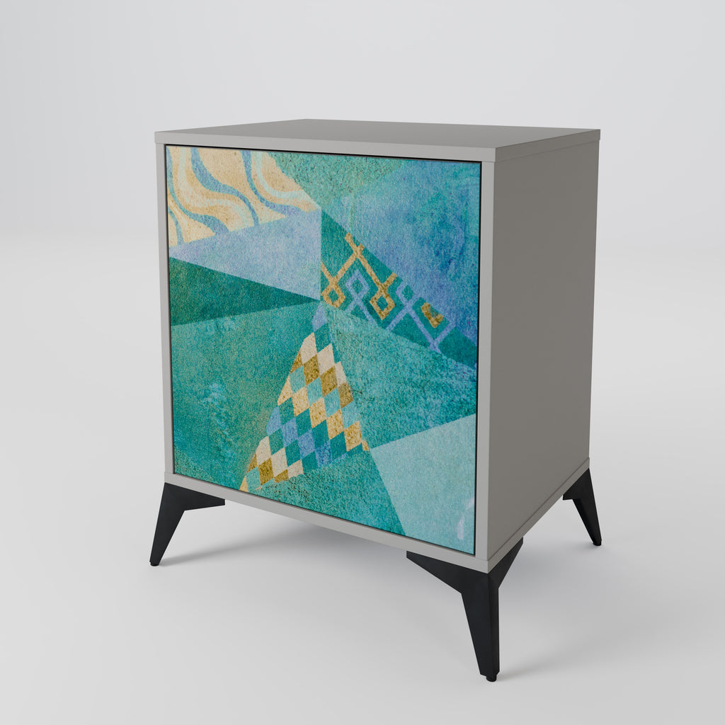 SPECTRUM SPLENDOR Sideboard mit 1 Tür in Grau