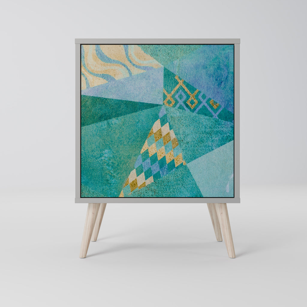 SPECTRUM SPLENDOR Sideboard mit 1 Tür in Grau