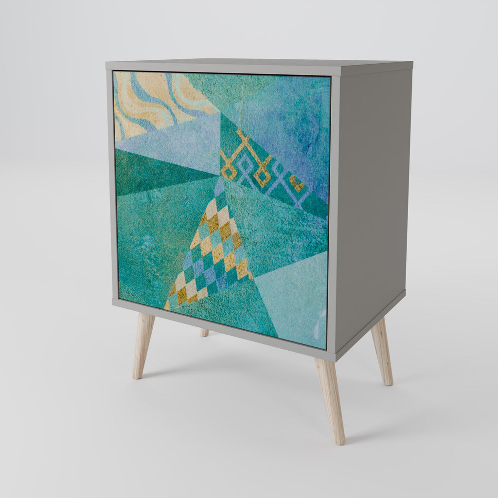 SPECTRUM SPLENDOR Sideboard mit 1 Tür in Grau