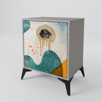 ABSTRACT FACES Sideboard mit 1 Tür in Grau