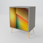 PIERCING SHARPNESS 1-Door Sideboard in Grey Finish