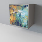 ABSTRACT THOUGHTS Sideboard mit 1 Tür in Grau