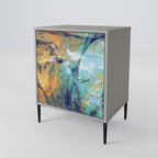 ABSTRACT THOUGHTS Sideboard mit 1 Tür in Grau