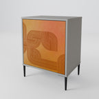 STRENGTHENING RELATION 1-Door Sideboard in Grey Finish