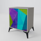 COLD SHOWCASE 1-Door Sideboard in Grey Finish