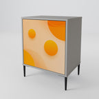 ORANGE ARRANGEMENT 1-Door Sideboard in Grey Finish