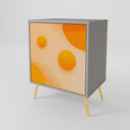 ORANGE ARRANGEMENT 1-Door Sideboard in Grey Finish