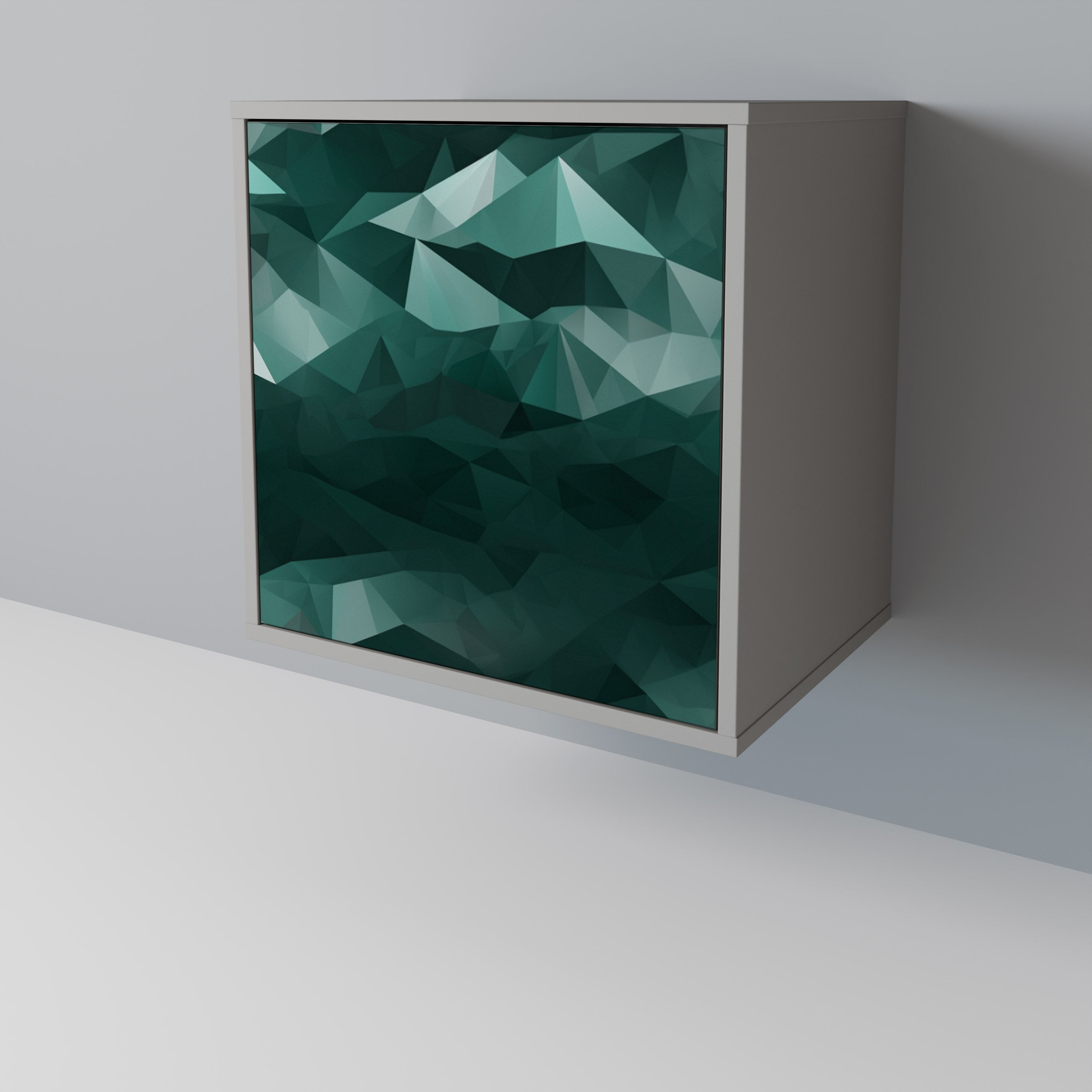 POLYGONAL FLOATING 1-Door Sideboard