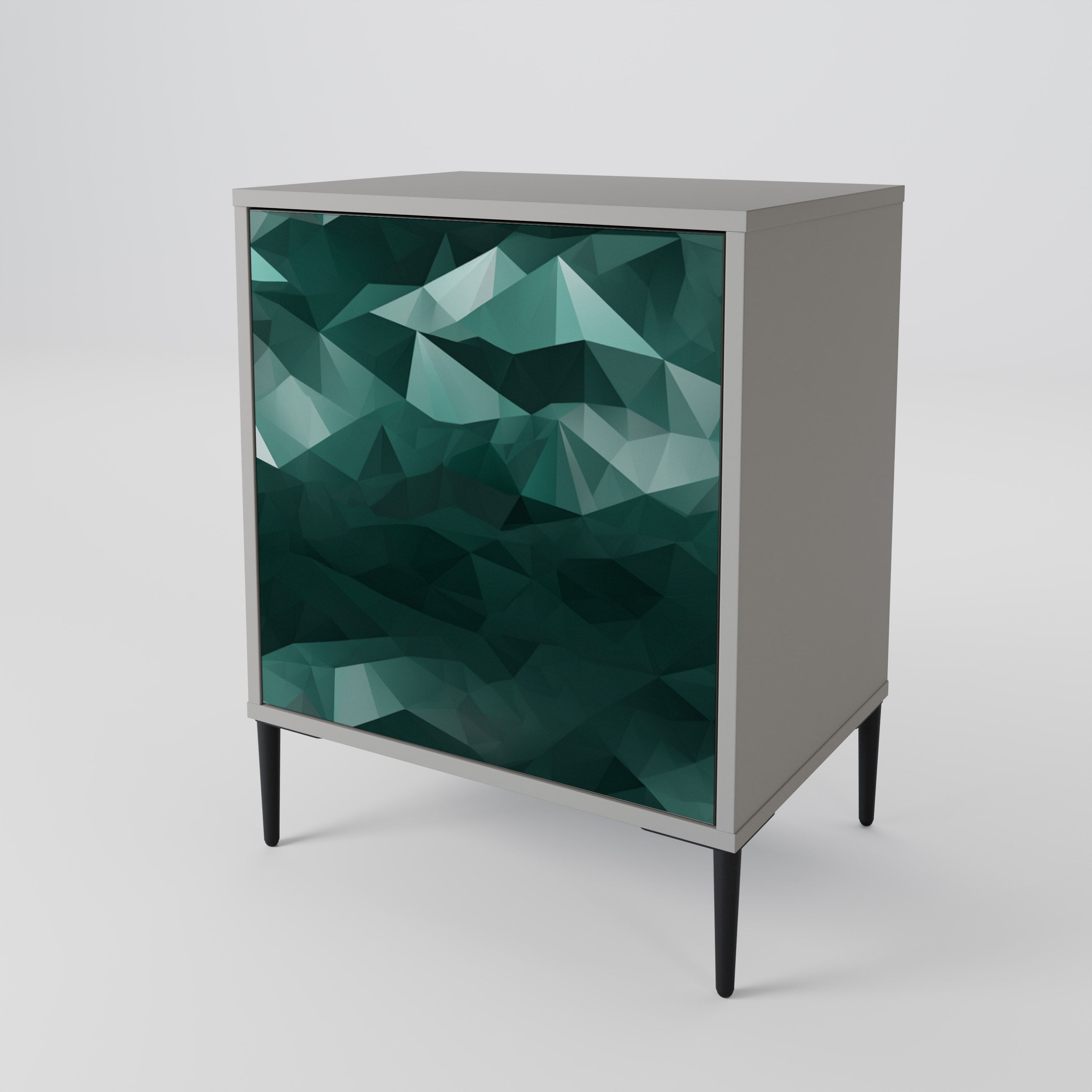 POLYGONAL FLOATING 1-Door Sideboard