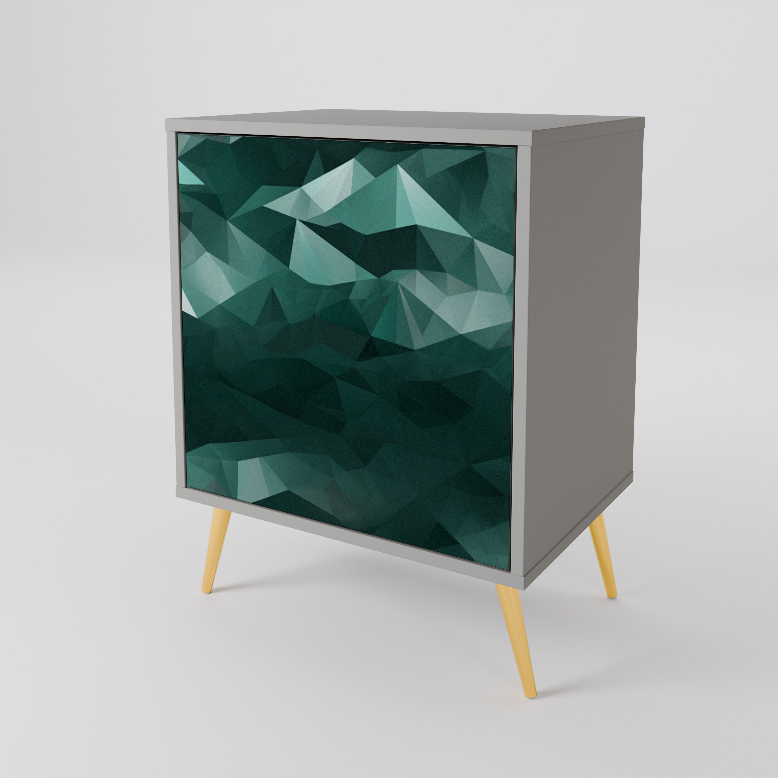 POLYGONAL FLOATING 1-Door Sideboard