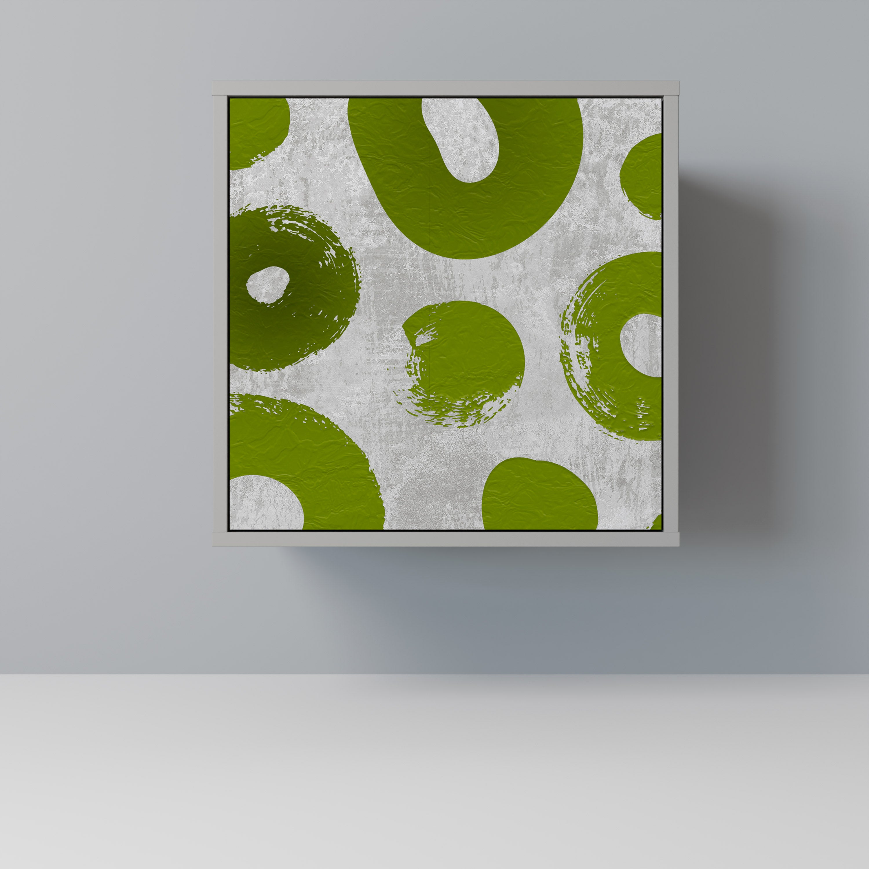 GREEN RHAPSODY 1-Door Sideboard in Grey Finish