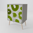 GREEN RHAPSODY 1-Door Sideboard in Grey Finish