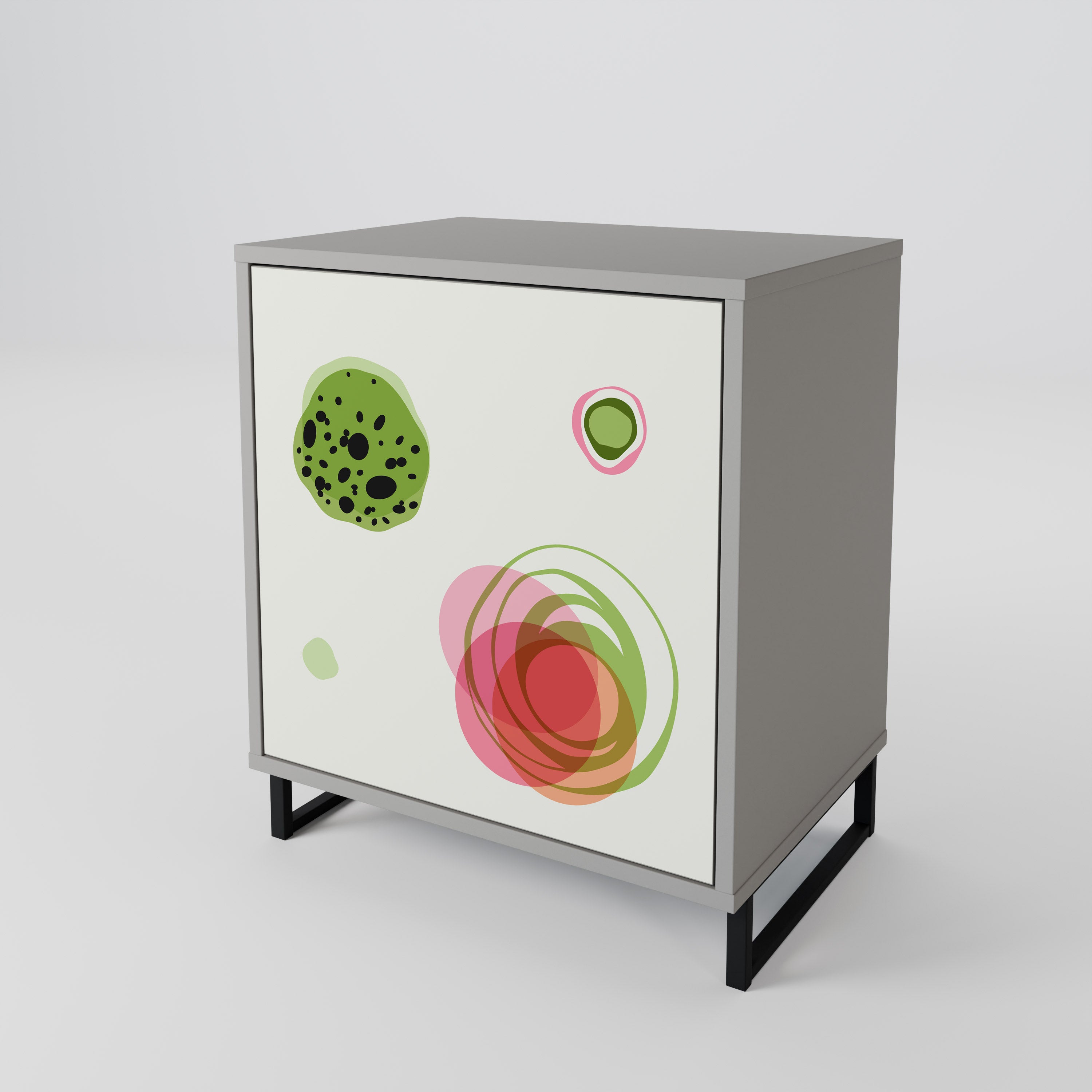 COLORFUL COSMOS Sideboard mit 1 Tür in Grau