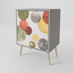 FLEETING HAPPINESS 1-Door Sideboard in Grey Finish