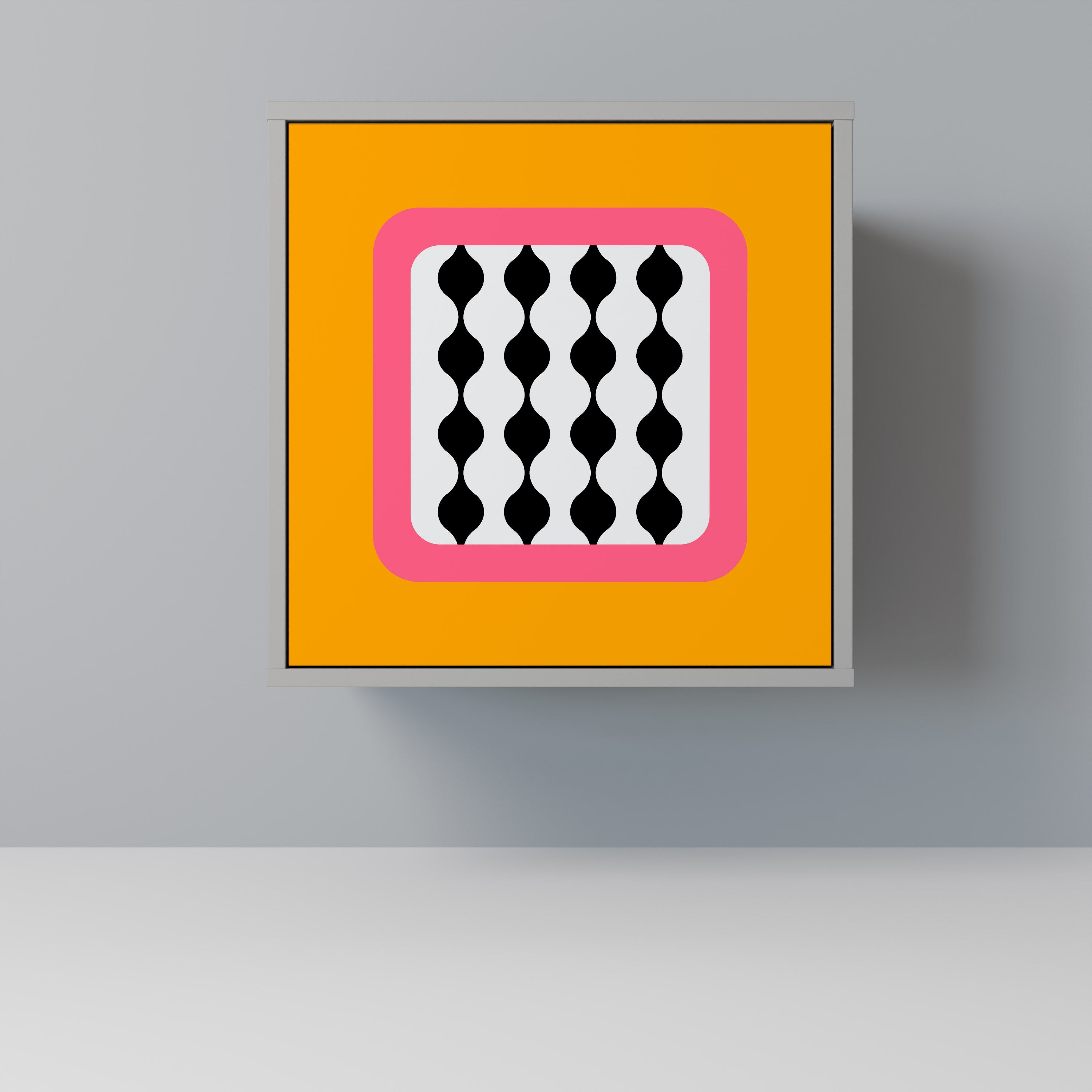 TEARS IN HEAVEN 1-Door Sideboard in Grey Finish