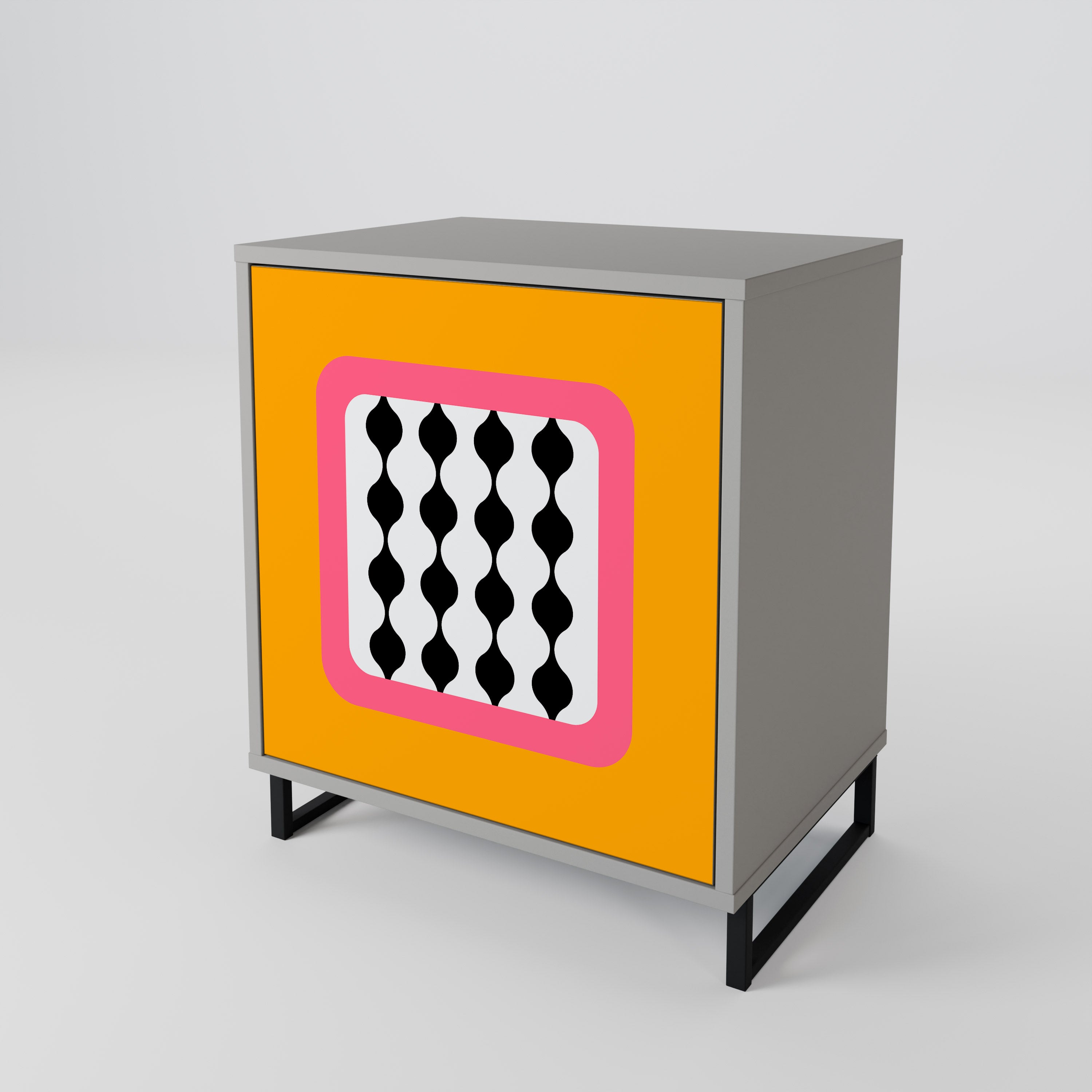 TEARS IN HEAVEN Sideboard mit 1 Tür in Grau