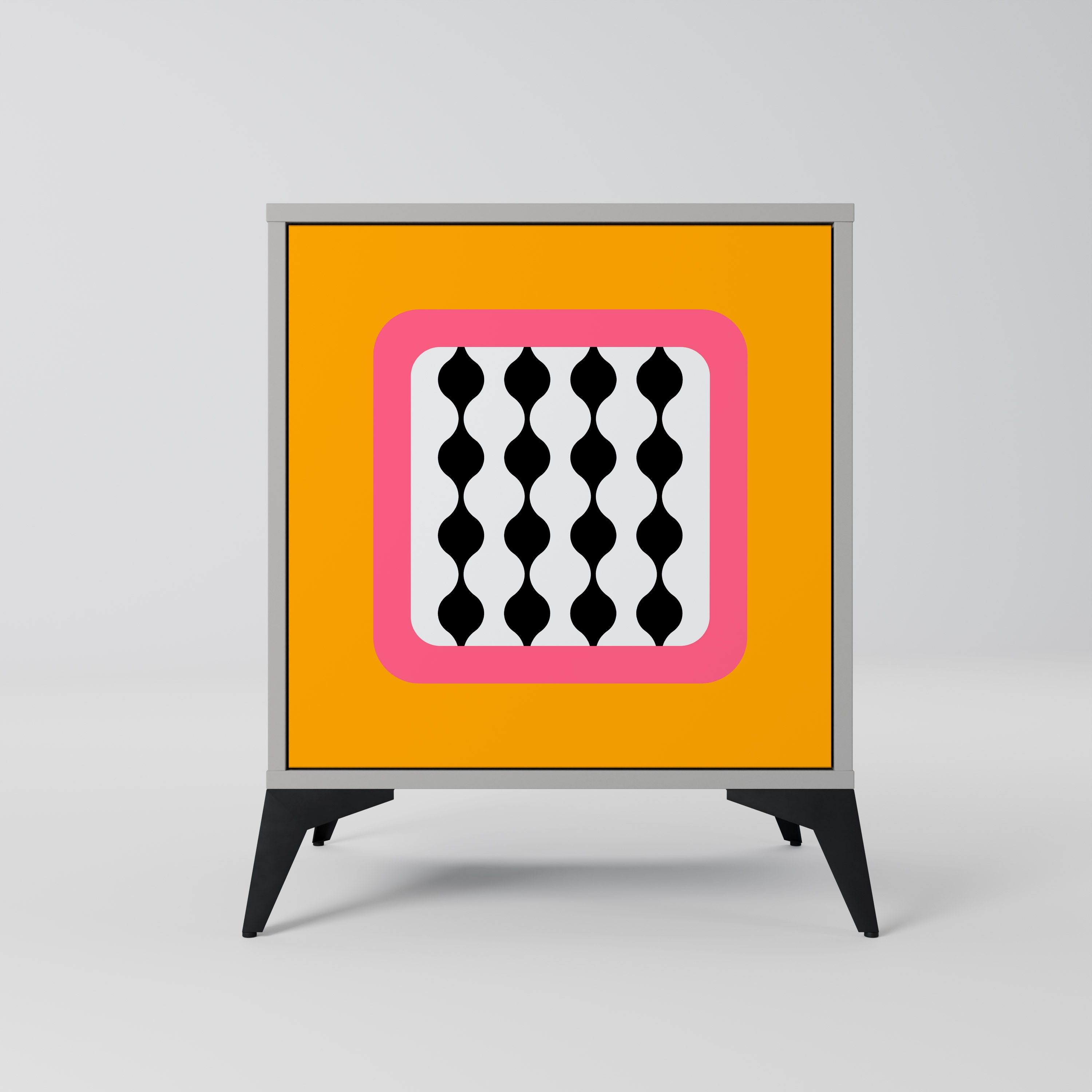 TEARS IN HEAVEN 1-Door Sideboard in Grey Finish