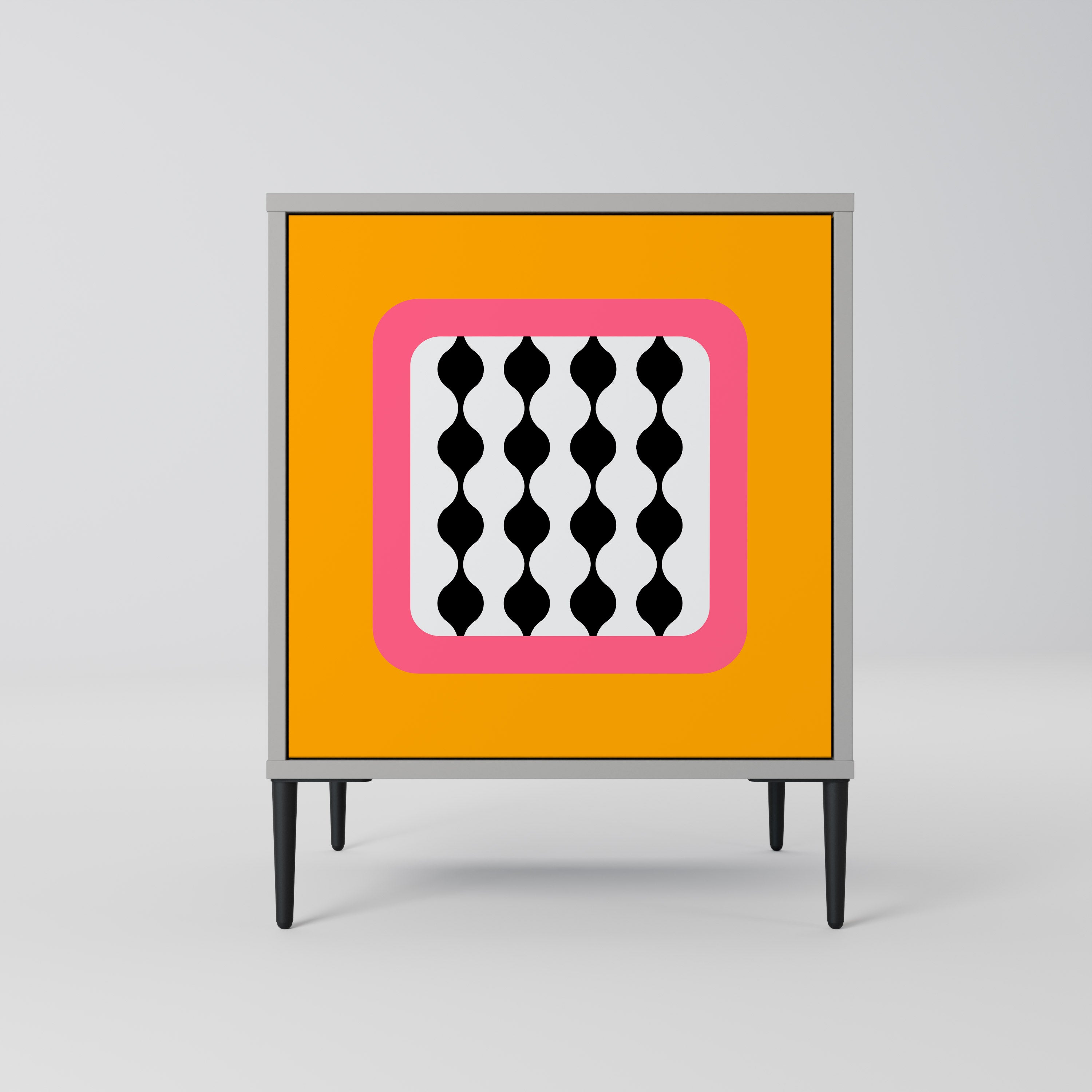 TEARS IN HEAVEN 1-Door Sideboard in Grey Finish