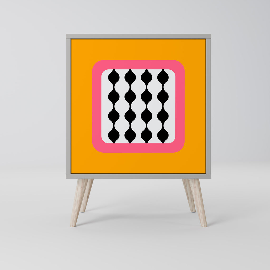 TEARS IN HEAVEN Sideboard mit 1 Tür in Grau