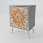 MYSTICAL STRUCTURE Sideboard mit 1 Tür in Grau