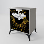 STELLAR CONSTELLATIONS 1-Door Sideboard in Grey Finish