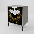 STELLAR CONSTELLATIONS 1-Door Sideboard in Grey Finish